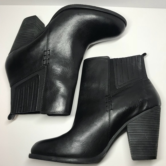 vince camuto black ankle boots